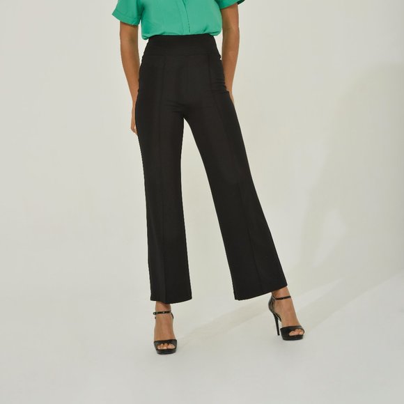 Black Palazzo Pant for Women | The cream of the crop Pintuck pant | Sustainable - Picture 8 of 15